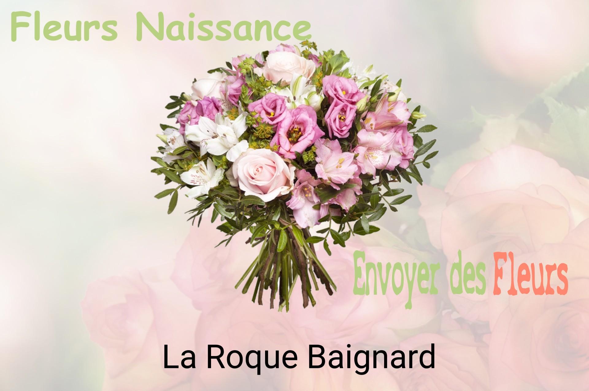 Bouquet de fleurs de naissance livré à La Roque-Baignard